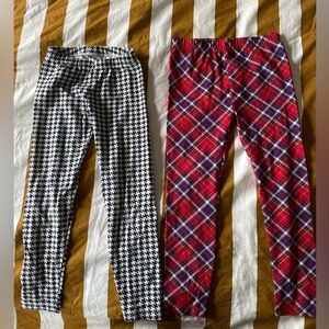 Two pairs of girls leggings